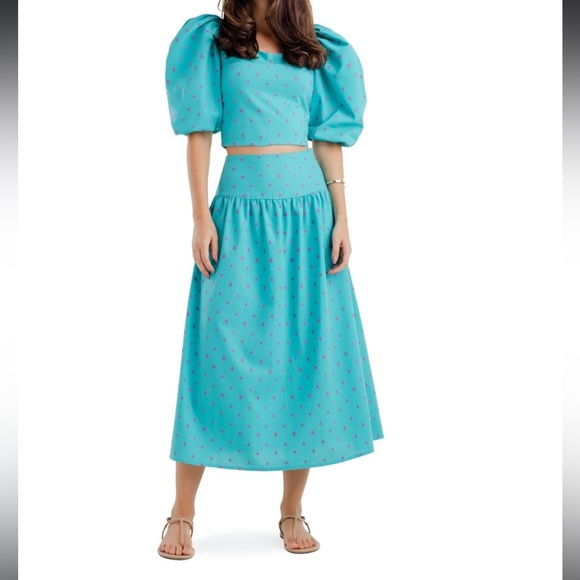 SABINE ARIAS IKARIA SKIRT – BLUE - Picture 4 of 6